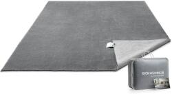 SONGMICS Csúszásmentes szőnyeg, szőnyeg mosógépben mosható, 200 x 290 cm, szürke (TAR014G01) - tutihome