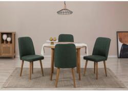 ASIR GROUP Étkezőgarnitúra(Kihúzható asztal, szék) (5 db) Vina 1070 - Atlanti fenyő, Zöld (869VEL8714)