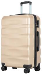BONTOUR WAVE közepes Duplakerekes Gurulós bőrönd, Pezsgő, M méretű (120542-Champagne) - tutihome