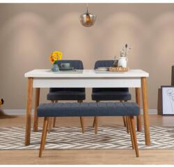 ASIR GROUP Étkezőgarnitúra (4 db) Costa Atlantic-Fehér Sötétkék (869VEL5227)