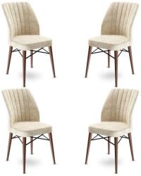 ASIR GROUP Étkezőszék szett (4 db) Flex - Krém, Barna (240CHR1444)