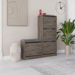 ASIR GROUP Cipőtároló Dude - Sötétbarna (779HMS4118)