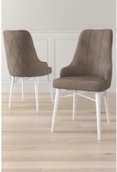 ASIR GROUP Étkezőszék szett (4 db) Neta - Cappuccino, Fehér (240CHR1708)