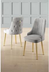 ASIR GROUP Étkezőszék szett (4 db) Newa - Szürke, Arany (240CHR1585)