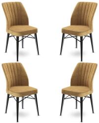 ASIR GROUP Étkezőszék szett (4 db) Flex - Cappuccino, Fekete (240CHR1412)