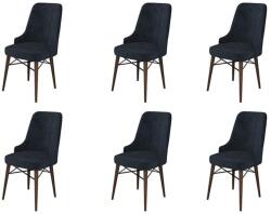 ASIR GROUP Étkezőszék szett (6 db) Pare - Antracit, Barna (240CHR1537)