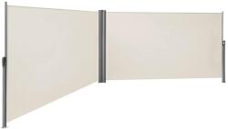 SONGMICS Kétoldali napellenző, kihúzható, 1, 8 x 6 m (H x M), bézs (GSA360E)