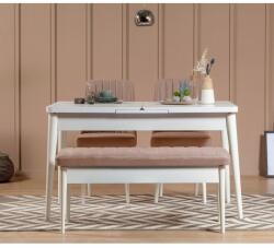 ASIR GROUP Étkezőgarnitúra(Kihúzható asztal, szék) (4 db) Vina 0900 - Fehér Stone (869VEL5177)