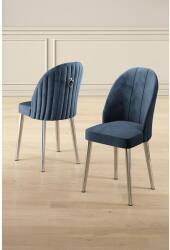 ASIR GROUP Étkezőszék szett (6 db) Mara - Antracit, Króm (240CHR1762)