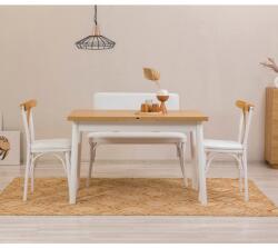 ASIR GROUP Étkezőgarnitúra(Kihúzható asztal, szék) (4 db) Oliver Açl. Karina-Fehér V2 (869VEL8151)