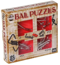 Ball Puzzle - Piros fém ördöglakat szett (EUR34656) - jatekfarm