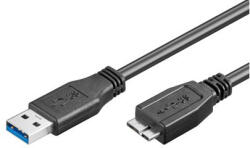 Goobay 95026 1, 8 M USB A Micro-USB B Fekete (95026)