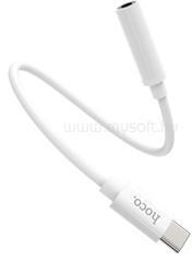 hoco. LS30 audió adapter kábel 3.5mm jack aljzat - Type-C FEHÉR (HOCO_LS30) (HOCO_LS30)
