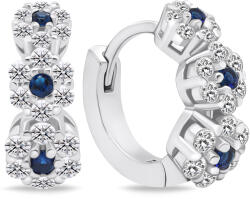 Brilio Silver Gyengéd ezüst karika fülbevaló cirkónium kövekkel EA663W