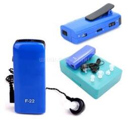 AXON hallókészülék (fül mögötti vezeték, hangerőszabályzó, hallást javító, AA elem nélkül) VILÁGOSKÉK (F-22) (F-22)