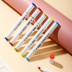 Deli Color Emotion 36 darabos kétvégű háromszögletű sketch marker készlet (DEL70803-36) - bestbyte