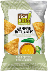 RiceUP! Tortilla chips Nacho sajt és Jalapeno ízű - 60g