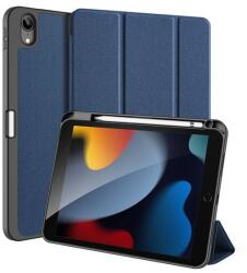 Dux Ducis Dux ducis domo tabletvédő álló, bőr hatású, aktív flip, oldalra nyíló, trifold, asztali tartó, ceruza tartó, sötétkék, kompatibilis: Apple IPAD 11, 2025, / IPAD 10.9, 2022 (GP-131444)