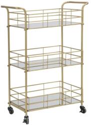 Mauro Ferretti Arany fém tálalókocsi, 60 cm, Glam Mauro Ferretti