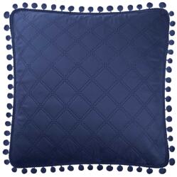 Spod Igły i Nitki Párnahuzat Spod Igły i Nitki, poliészter, pomponok, 45x45 cm, sötétkék (5101532)