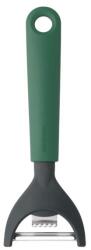 Brabantia Tasty+ Slice & Dice zöldségpucoló, citromhéj-kaparóval, bal- és jobbkezes használat, akasztóval, r. m. acél, műanyag, platinazöld (BR122927)