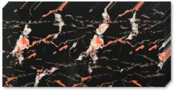 Tapetoo Home Decor 20 db öntapadó márványutánzatú készlet, Vízálló, Modern kialakítás, Könnyen felszerelhető, Erős ragasztó, 2 mm vastag, 3, 6 nm fedőfelület, 30 x 60 cm, Fekete/piros (set-20xMarmura-250-11-30x60cm)