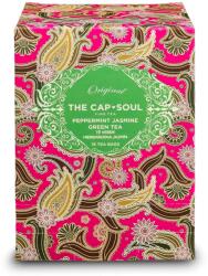 The Capsoul zöld tea, zöld tea borsmenta jázmin, antioxidáns, vízhajtó, nyugtató, menta és jázmin aroma, 15 tasak, 100%-ban természetes összetevők (167439)