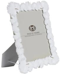 Mauro Ferretti Fehér üveg és gyanta képkeret, 28, 5 x 1, 7 x 33 cm, pálmalevél Mauro Ferreti (372670001)