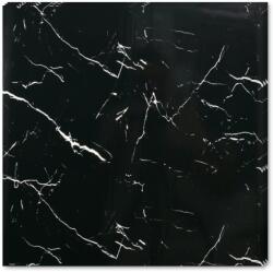 Tapetoo Home Decor 30 db öntapadó márványutánzat készlet, Vízálló, Modern kialakítás, Könnyen felszerelhető, Erős ragasztó, 2 mm vastag, 10, 8 nm fedőfelület, 60 x 60 cm, Fekete/fehér (set-30xMarmura-250-27-60x60cm)