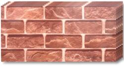 Tapetoo Home Decor 40 db Tapetoo márvány utánzat öntapadós tapéta, vízálló, modern kivitel, könnyen felszerelhető, erős ragasztó, 2 mm vastag, 7, 2 nm fedőfelület, 30 x 60 cm, vörös tégla (set-40xMarmuraPZ6603-30x60cm)