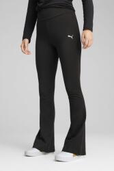 PUMA Puma, Magas derekú bővülő szárú leggings, Fekete, M (631542-01-M)
