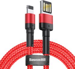 Baseus Cafule 2, 4A 1 m-es Lightning USB-kábel kétoldalas, piros (CALKLF-G09)