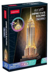 CubicFun : Empire State Building 3D-s puzzle LED világítással 37 db-os (3DL539)