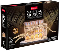 CubicFun : Natural Museum 3D-s puzzle LED világítással - Kék bálna (3DL545)
