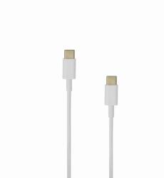 SBOX kábel, USB-C - USB-C, 1 méter hosszú, fehér (USB-TYPEC-TYPEC-1/R)