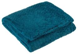 Welora Puha tapintású takaró, dombornyomott fenyőfa mintával, egy személyre, 220x150 cm, zöld (JM1239050)