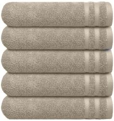 Nautica Crew Törölköző szett, 5 darabos, 50 x 30 cm, 100% pamut, 550 g/m2, Bézs (43026147)