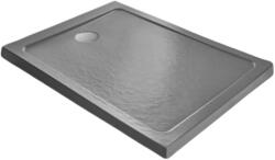 Radaway Doros Stone F szögletes lapos zuhanytálca antracit 140x80 cm (SDRF1480-01-64S) (SDRF1480-01-64S)