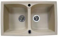 Marmorin Lukka 2 medencés gránit mosogatótálca, Safari 140 203 001 (140 203 001)