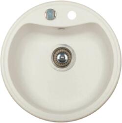 Marmorin Isao 1 medencés kerek gránit mosogatótálca, White 250 803 006 (250803006)