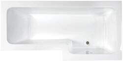 M-Acryl Linea 160x70/85 cm-es aszimmetrikus kád kádlábbal, jobbos 12143 (12143)