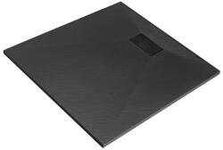 Besco Vexo BLACK négyzetes zuhanytálca 80x80 cm (BVB-80-80-K) (BVB-80-80-K)