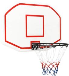 vidaXL fehér polietilén kosárlabdapalánk 109 x 71 x 3 cm 93662 (93662)