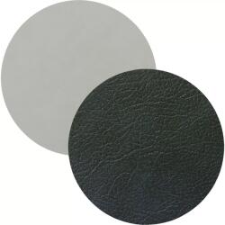 LINDDNA Poháralátét, kör, Dupla, Felhő fekete / Nupo fémes