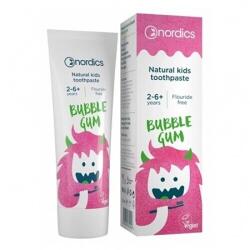 Nordics természetes fogkrém gyermekeknek, rágógumi íz, 50ml (NORD012)