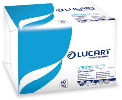 Lucart Strong 127 TS szalvéta, 1 rétegű, 320 lapos, fehér, 12 csg/karton (831204)