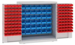 Malow Fém műhelyszekrény dobozokkal, 104 x 100 x 50 cm, szürke/szürke