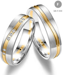 Marrya Gold 8 karátos Arany karikagyűrű pár - GB-038-8K-F (GB-038-8K-F)