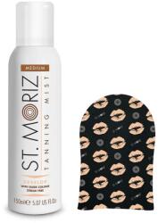 St. Moriz St Moriz, Önbarnító szett, közepes árnyalat, spray és kesztyű, professzionális (TS1004-3640)