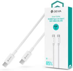 DEVIA USB 2.0 Type C Összekötő Fehér 2m ST379734 (ST379734)